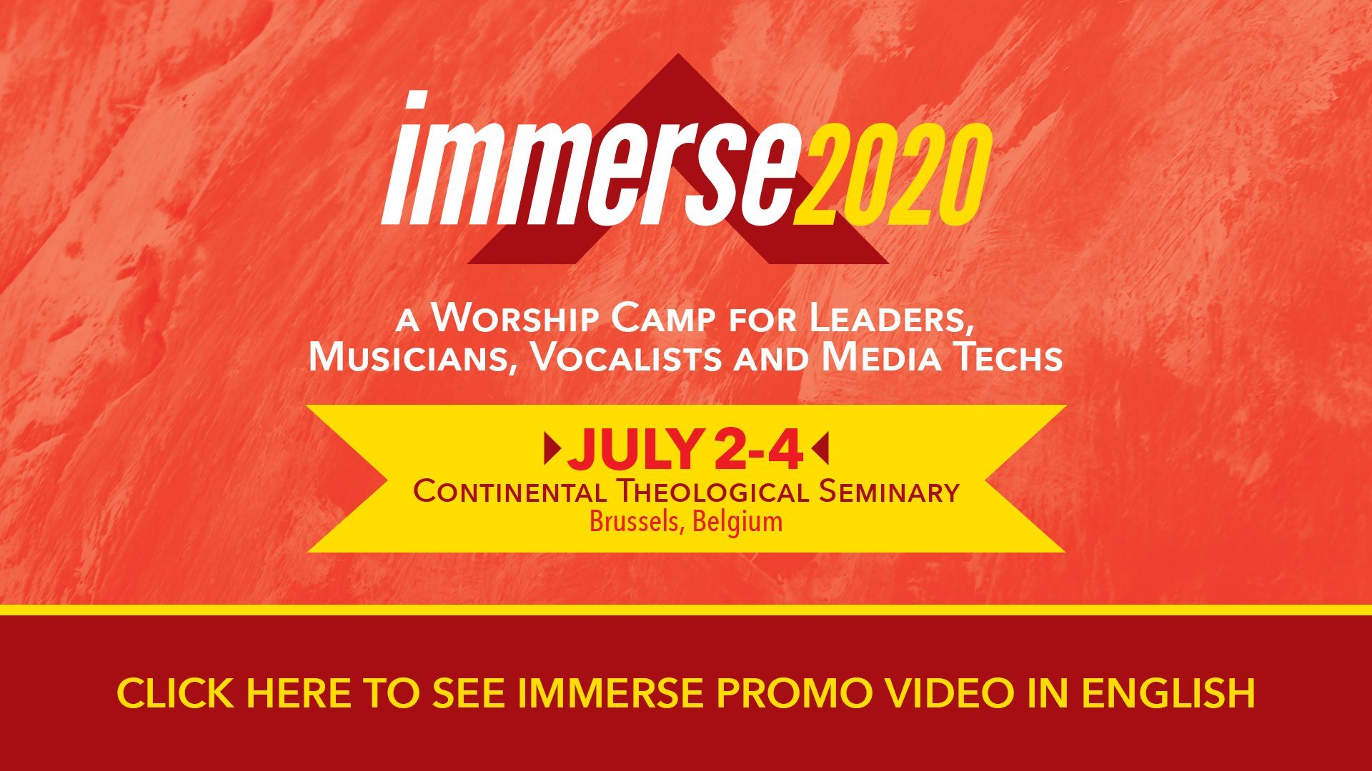 Announcing Immerse 2020 Dates